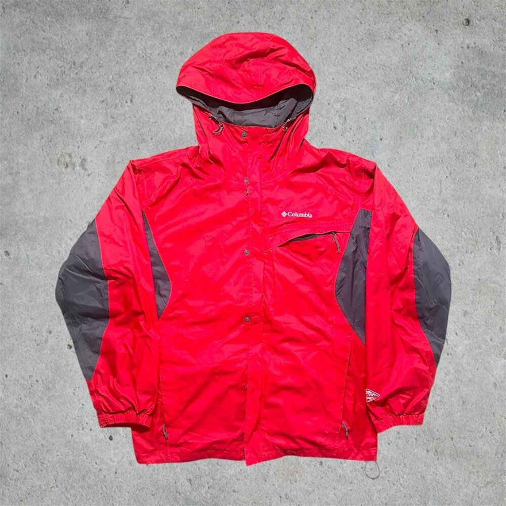 Vintage Columbia Sportswear Red Omni tech Jacket